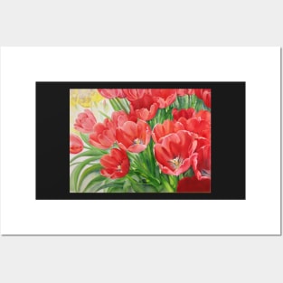 Red Tulips Posters and Art